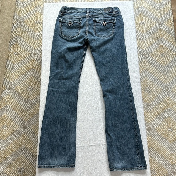 Vintage Y2K low rise wide leg jeans SZ 29x31 - Picture 12 of 14